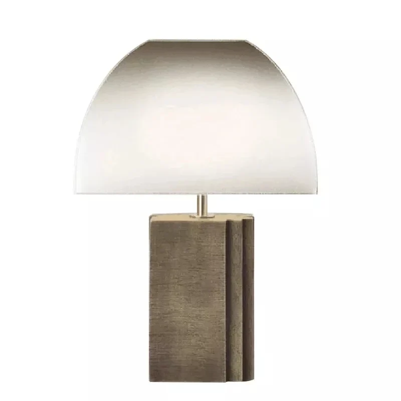 Dimmbare Nachttischlampe Zeitgenössisch Luxus-Finish und Edle Materialien – Luma