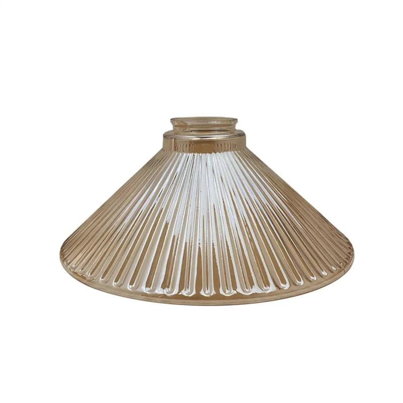 Glas-Lampenschirme für Hänge, Wandleuchte creme bernstein ~3184