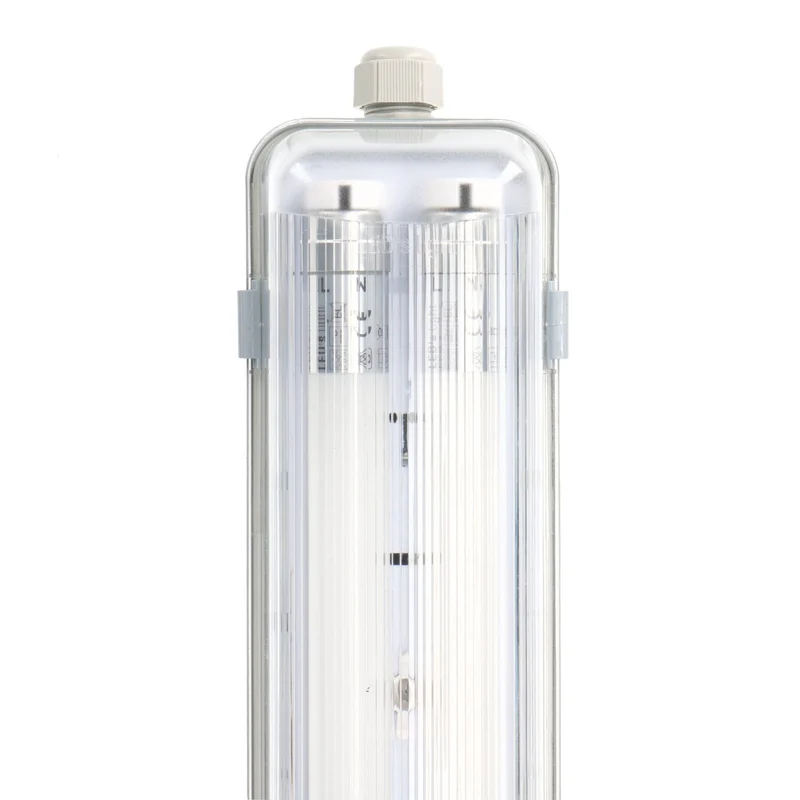 Feuchtraumleuchte mit LED-Röhren 60 cm 2x 7,5W neutralweiß IP65 G13 - LED's Light