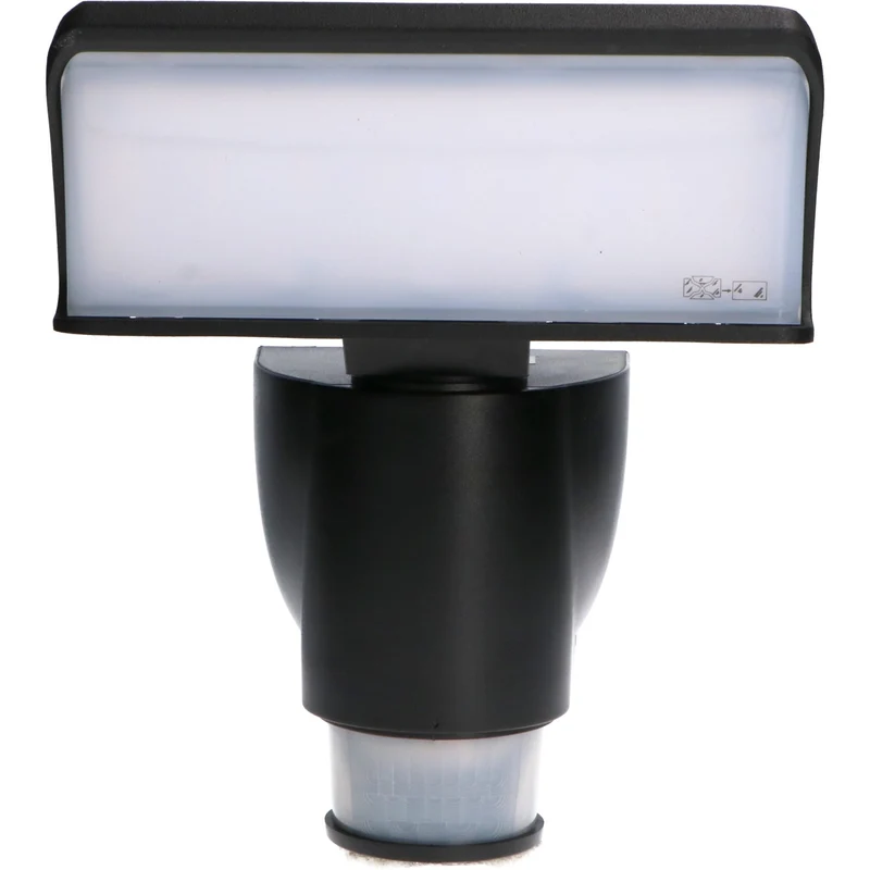 LED-Strahler schwarz mit 180° Bewegungsverfolgung 18W IP44 - LED's Light