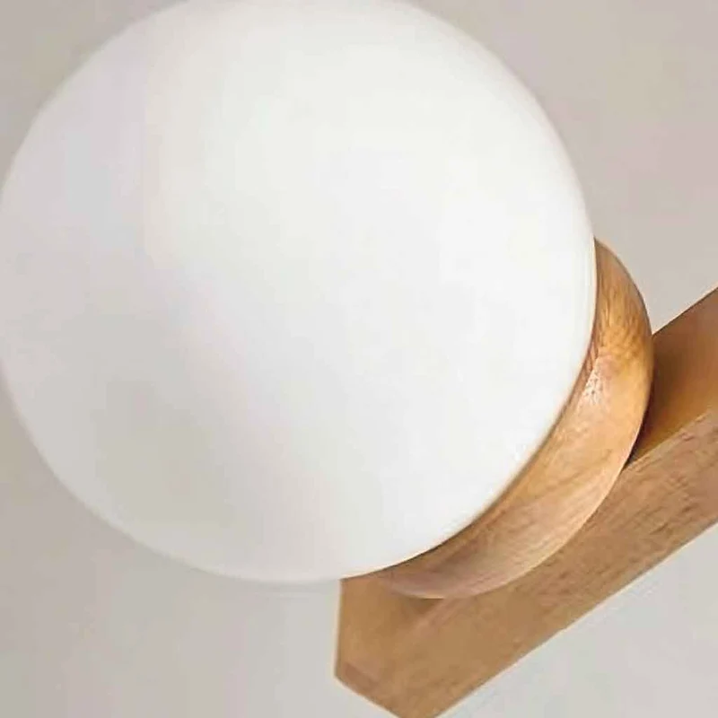 Semi Flush Mount Glass Ball Ceiling Light