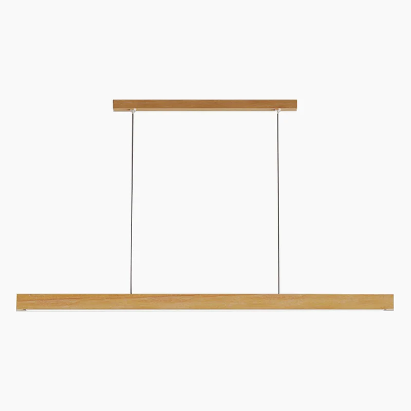 Pendant Lighting Modern Minimalist Linear, Wood