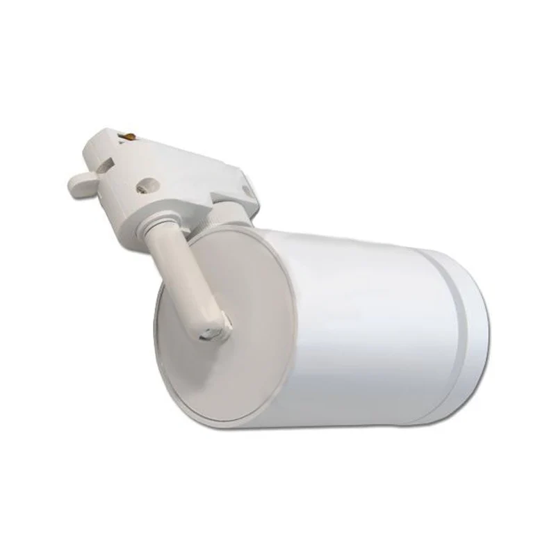 LED 1-Phasen-Schienenstrahler mit GU10-Fassung | Weiß mit Ring
