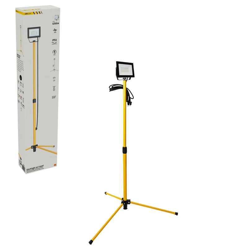 LED-Arbeitsstrahler mit 1,2m Stativ 50W neutralweiß IP54 2,5 m Zuleitung - LED's Work