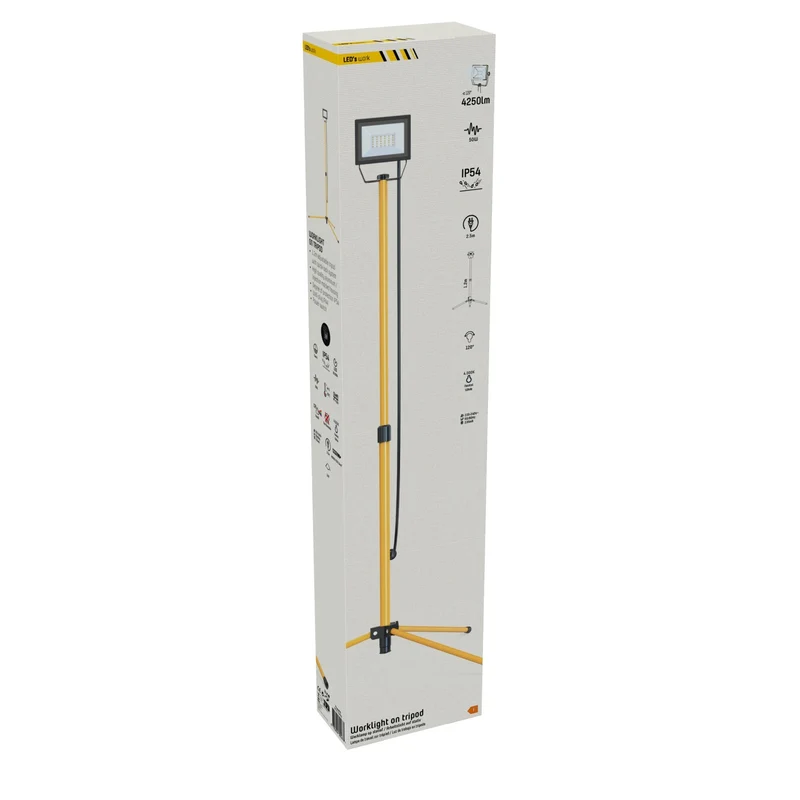 LED-Arbeitsstrahler mit 1,2m Stativ 50W neutralweiß IP54 2,5 m Zuleitung - LED's Work