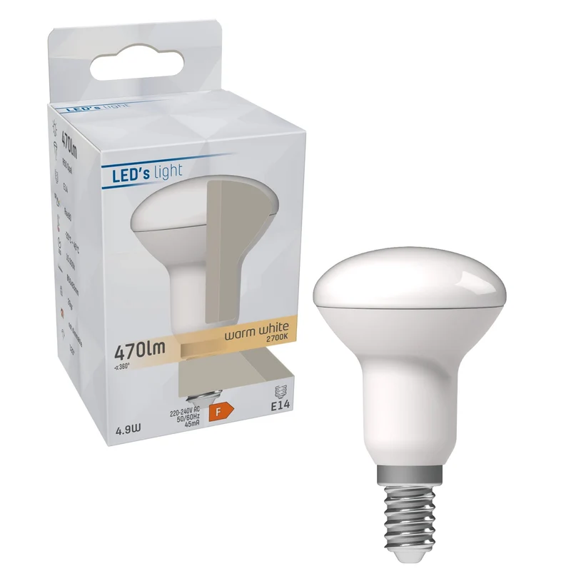 LED Reflektor E14 4.9W warmweiß Opal R50 - LED's Light