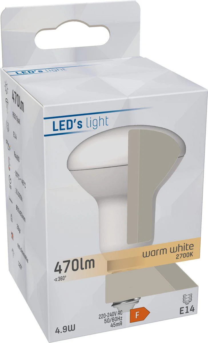 LED Reflektor E14 4.9W warmweiß Opal R50 - LED's Light