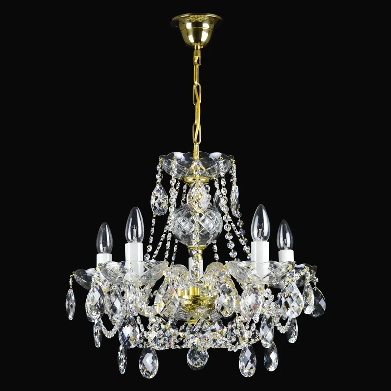 Casa Padrino Luxus Barock Kristall Tischleuchte Gold 53 x 28 x H. 41 cm - Prunkvolle Messing Tischleuchte mit böhmischem Kristallglas - Barock Möbel - Edel & Prunkvoll