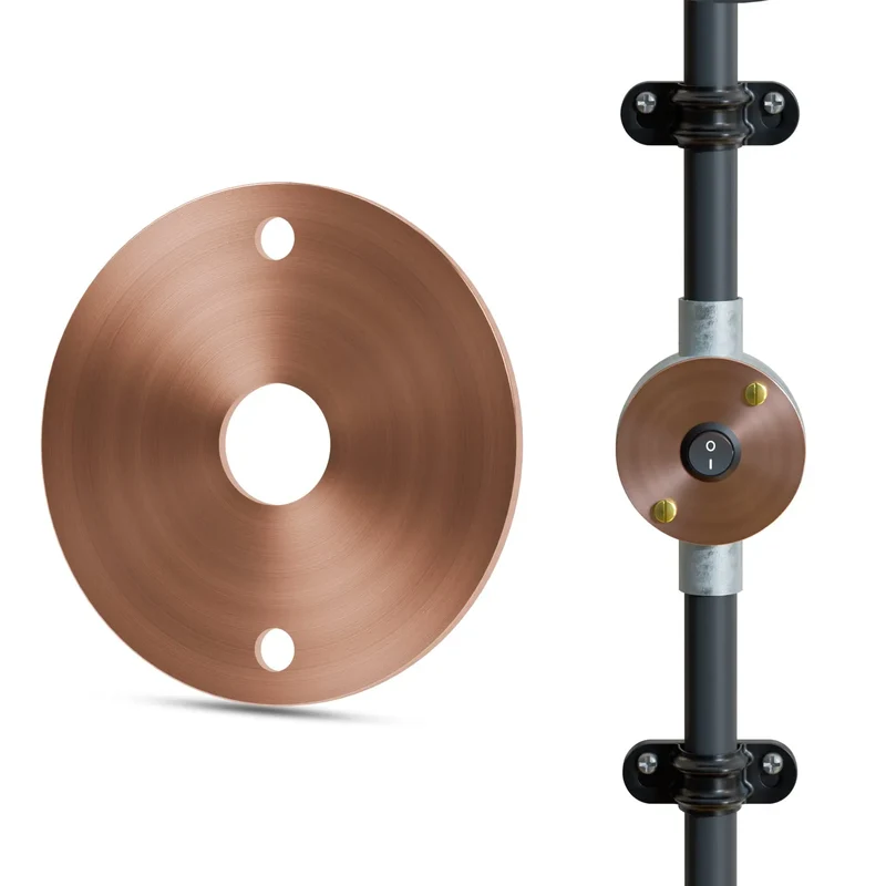 Leerrohrdeckel 14 mm Mittelloch Schalterverschraubung Abdeckungen für Klemmenkästen ~3235