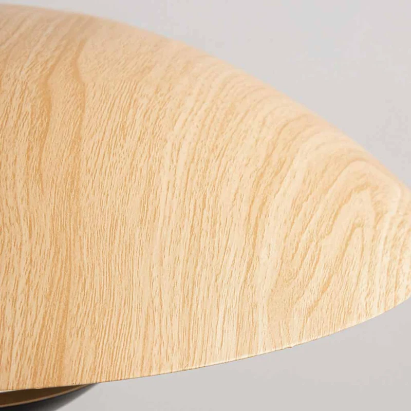 Pendant Light Minimalist Japanese Style Dish Shaped, Log & Black