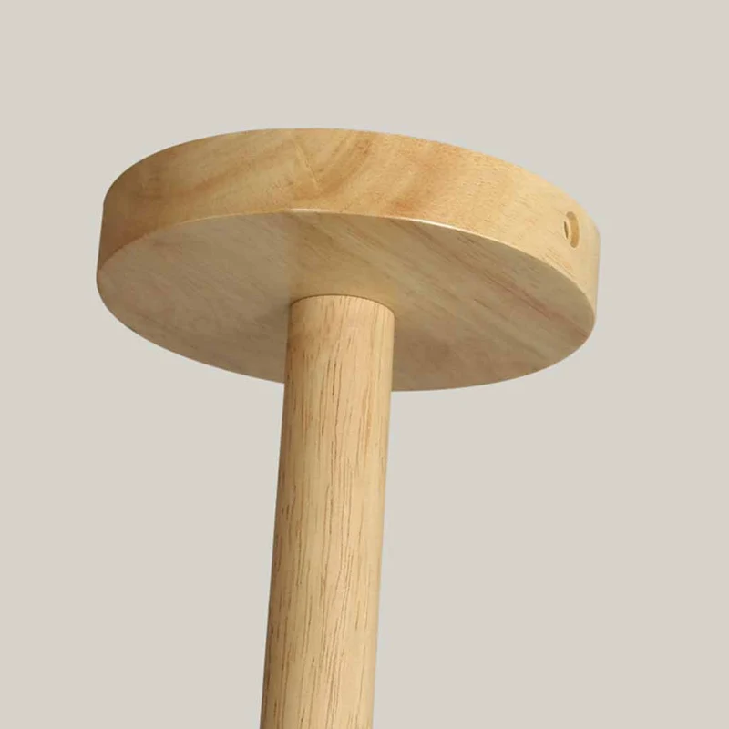 Ceiling Light Chandelier Exquisite Log Wood Semi Flush Mount Atomic Sputnik