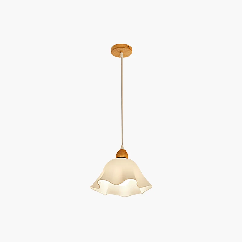 Pendant Light Nordic Wood Acrylic Flower for Dining Room