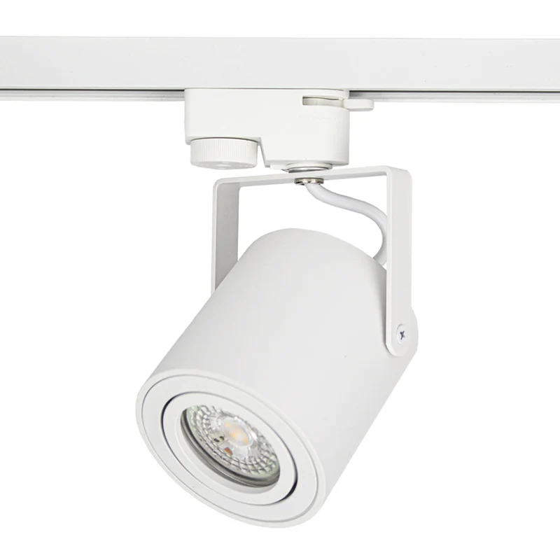 LED 1-Phasen-Schienenstrahler mit GU10-Fassung | Weiß