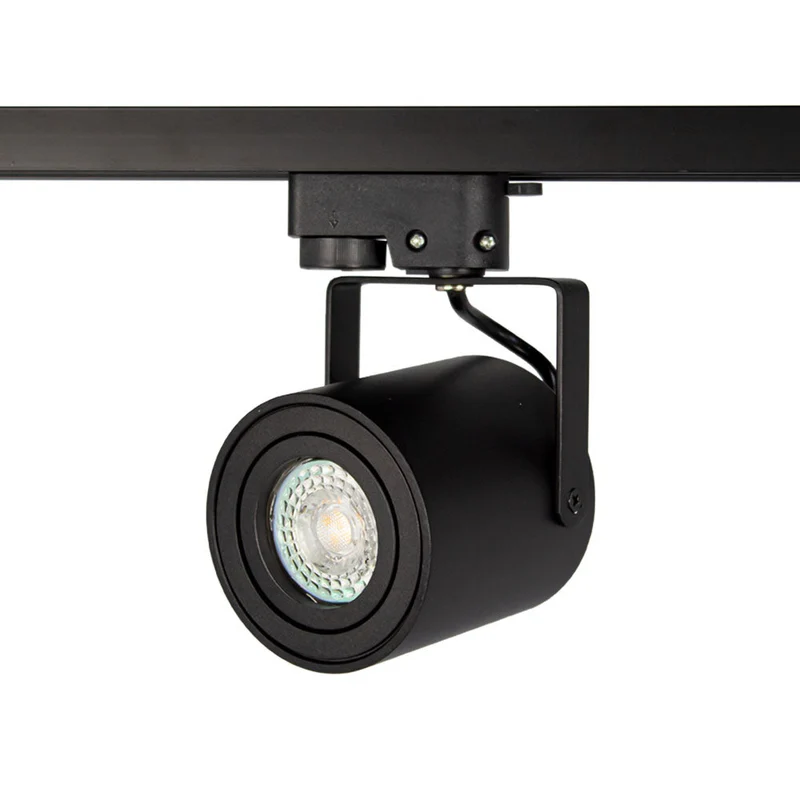 LED 1-Phasen-Schienenstrahler mit GU10-Fassung | Schwarz