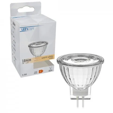 LED Spot GU4 2,3W warmweiß Klar MR11 - LED's Light