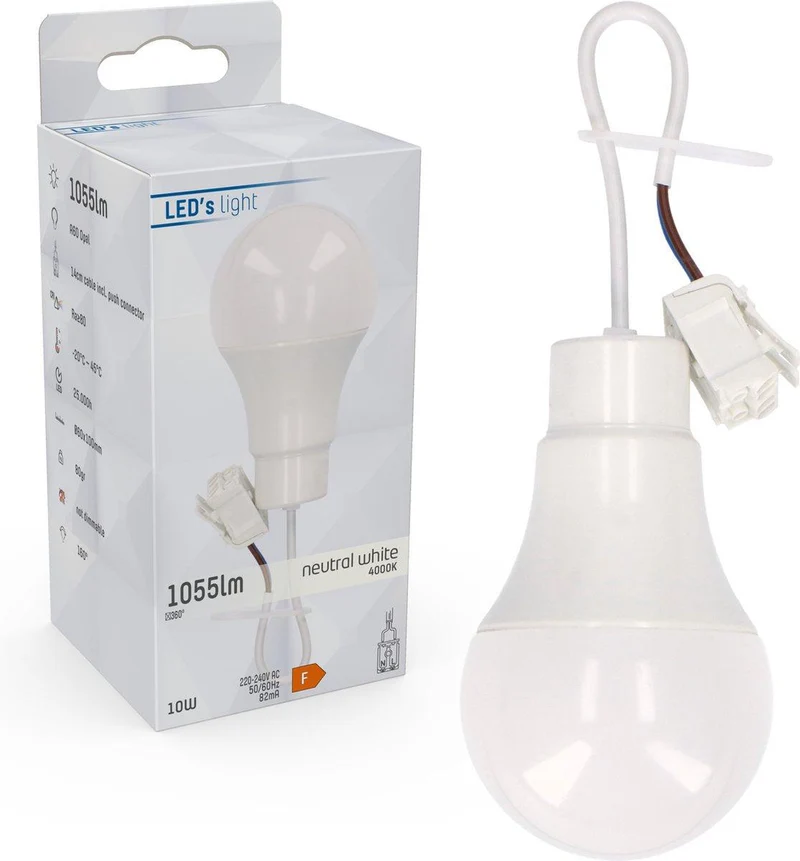 Renovierlampe mit Steckklemme 10W neutralweiß - LED's Light