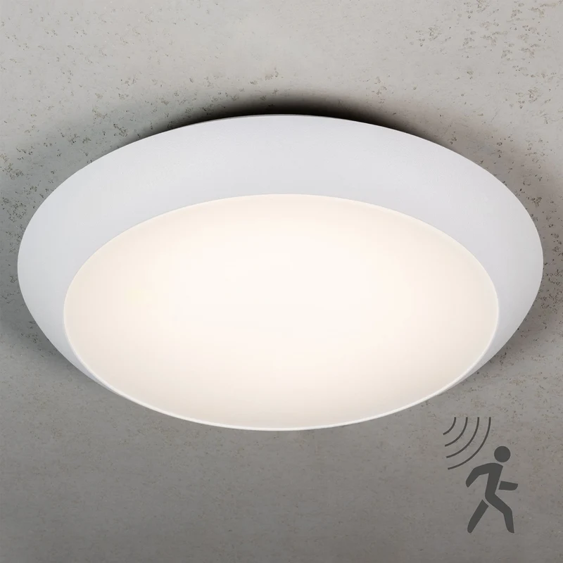 LED-Deckenleuchte mit HF-Bewegungsmelder 15 Watt IP66 IK10 regelbar - LED's Light Pro