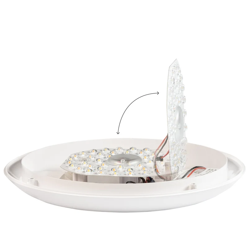 LED-Deckenleuchte mit HF-Bewegungsmelder 15 Watt IP66 IK10 regelbar - LED's Light Pro