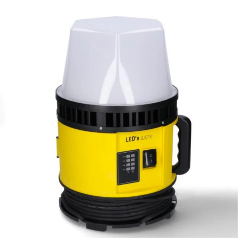 LED-Baustrahler 80W für 18V Werkzeugakkus o. Netzbetrieb IP55 - LED's Work
