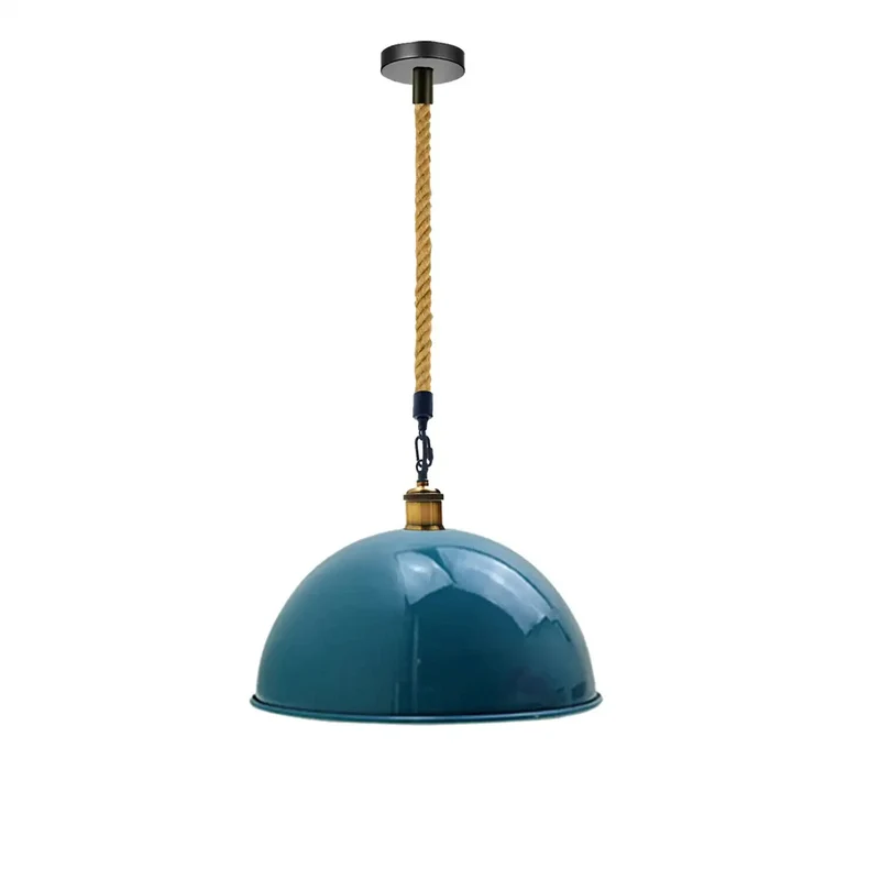 Zeitlose Eleganz, klassische, moderne Vintage-Hängelampen in Cyanblau~3179