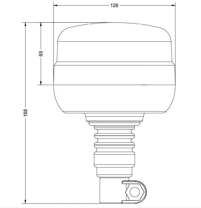 Großpackung Torlok Flexi-DIN LED-Warnleuchten / 10er-Pack
