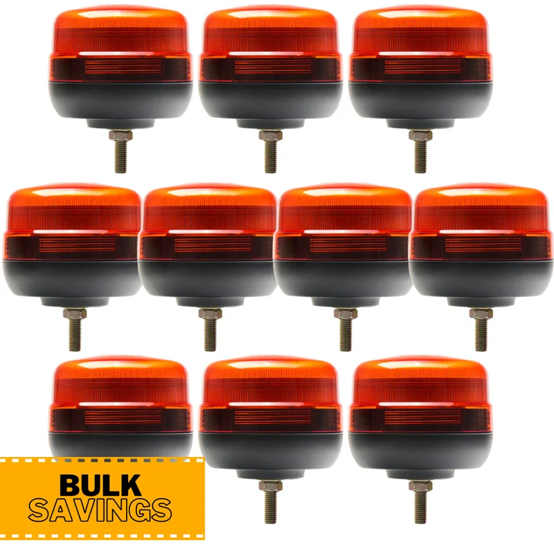 Großpackung Torlok Compact LED-Warnleuchten mit Einzelbolzenbefestigung / 10er-Packung