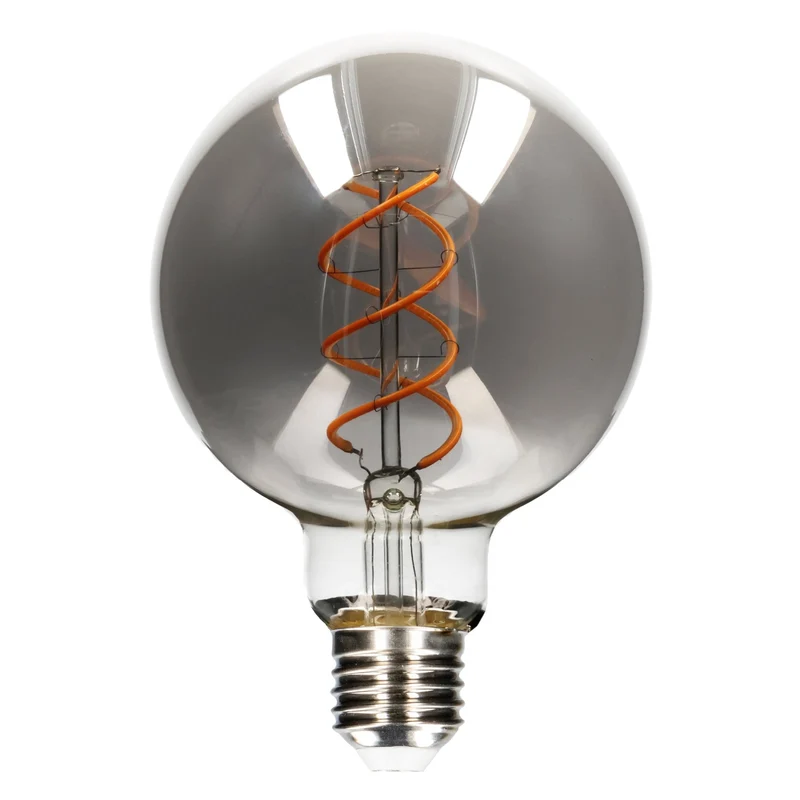 LED Globe E27 dimmbar 4,5W extra-warmweiß Smoke-Tönung G95 - LED's Light