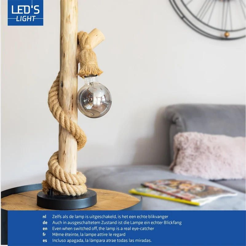LED Globe E27 dimmbar 4,5W extra-warmweiß Smoke-Tönung G95 - LED's Light