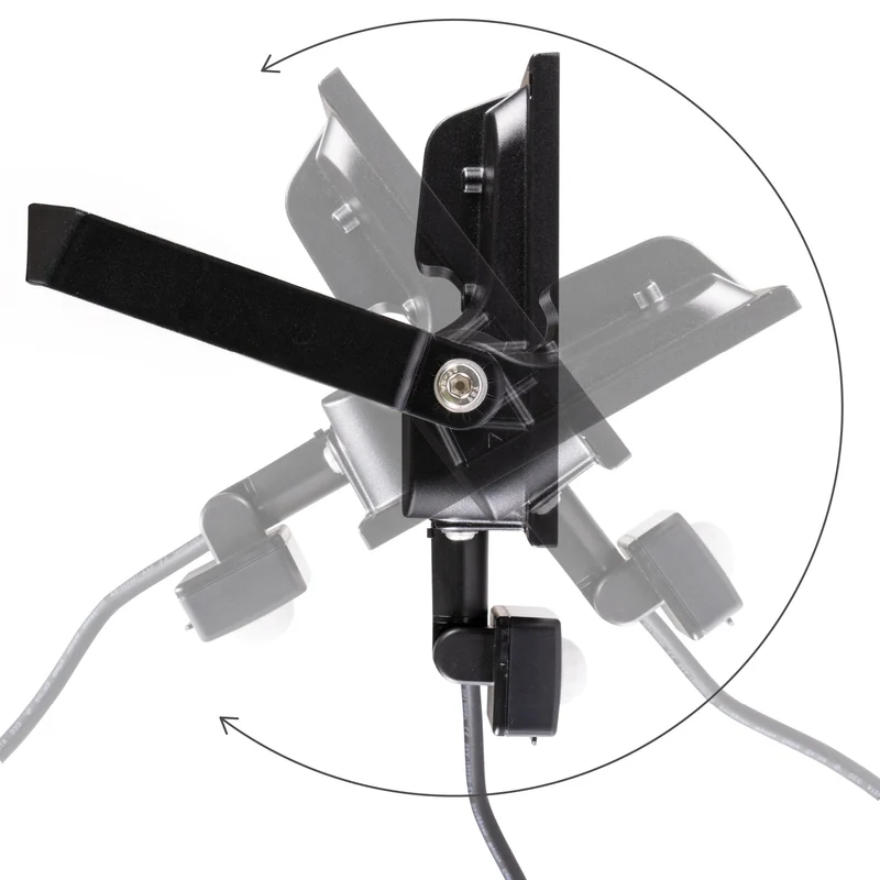 LED-Strahler mit Bewegungsmelder schwarz 50W neutralweiß IP65 - LED's Light