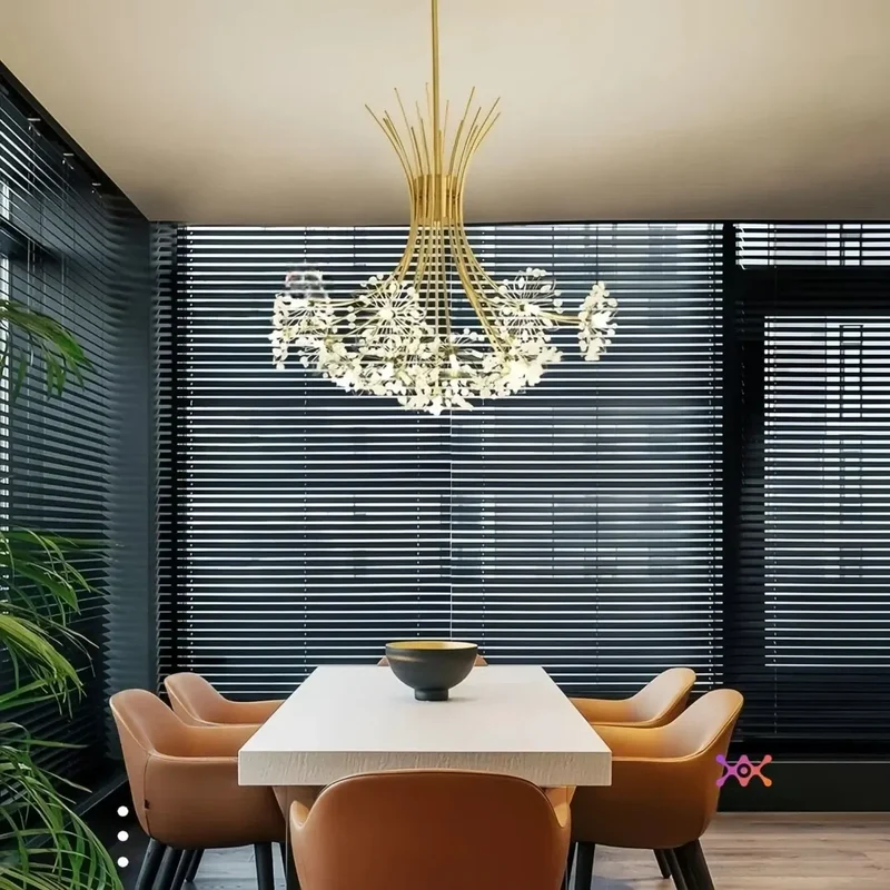 Moderne Kronleuchter für das Esszimmer mit Blüten-Design