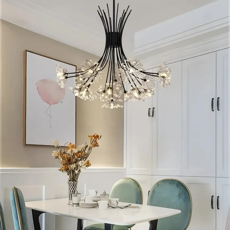 Moderne Kronleuchter für das Esszimmer mit Blüten-Design