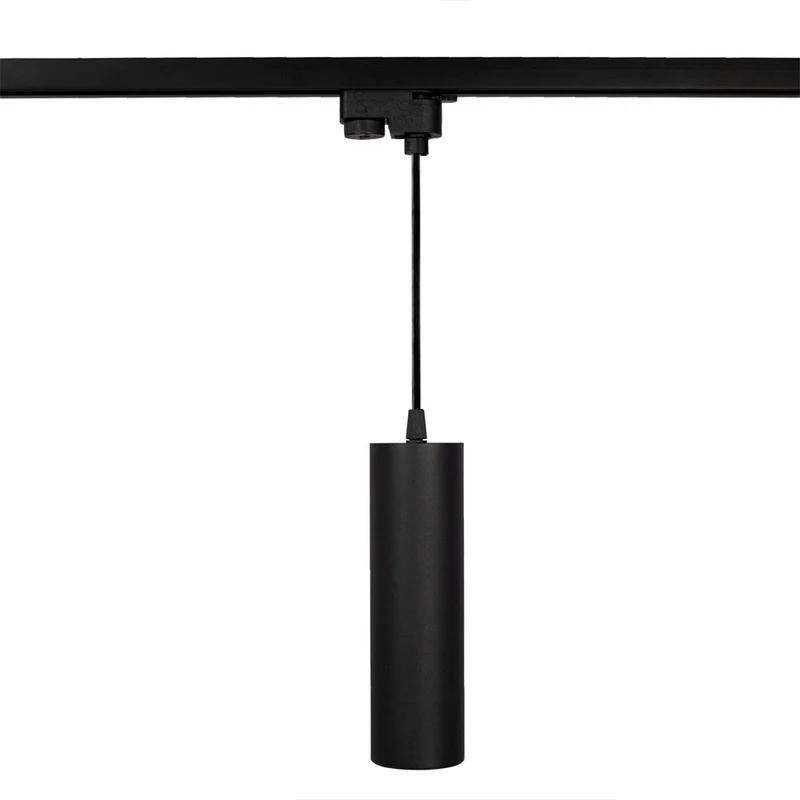 1-Phasen-Hängelampe 29cm mit GU10-Fassung | Schwarz | 1 Meter