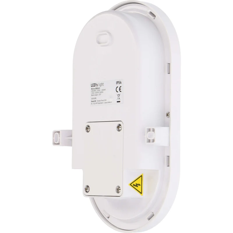 LED-Ovalarmatur 12 Watt neutralweiß IP54 IK08 - Proventa