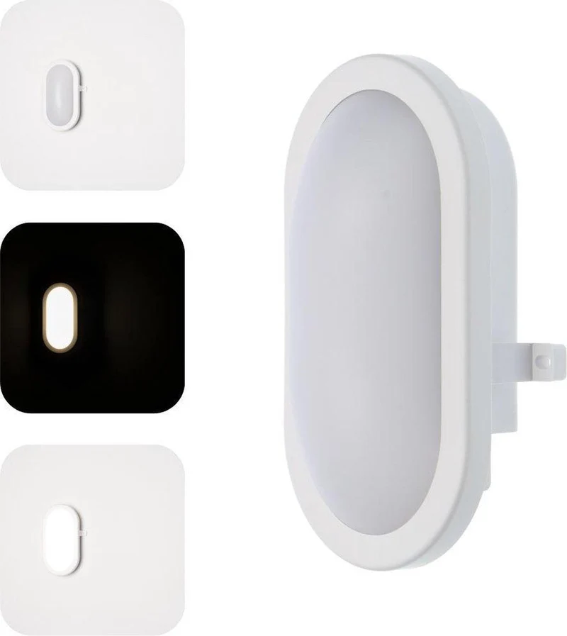 LED-Ovalarmatur 12 Watt neutralweiß IP54 IK08 - Proventa