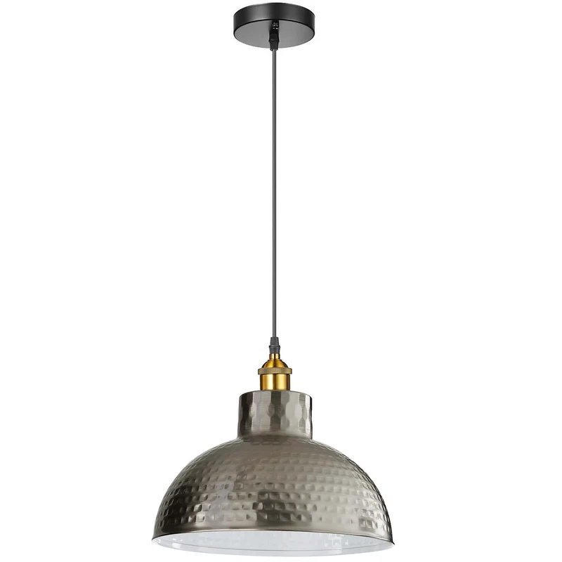 Retro Moroccan Pendelleuchte Messing Gehämmert E27 ~3205