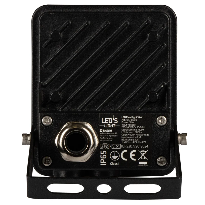 LED's Light Floodlight 1200 - Neigbar und Wasserdicht - Innen & Außen - 10W