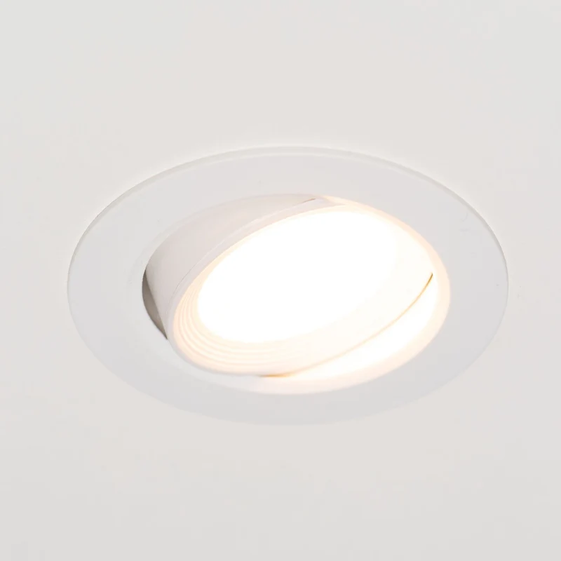 LED-Einbauspot 90 mm dimmbar 5 Watt warmweiß schwenkbar 3x - LED's Light