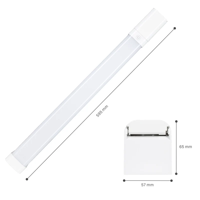 LED-Spiegelleuchte 15W dimmbar Steckdose 60cm CCT CRI90 IP44 - LED's Light
