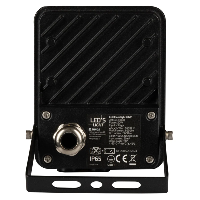 LED's Light Floodlight 2400 - Neigbar und Wasserdicht - Innen & Außen - 20W