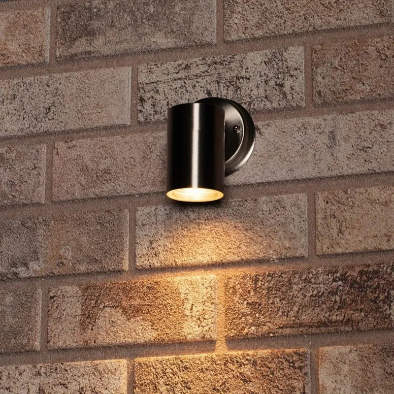 Außen-Wandleuchte Edelstahl 1x GU10 IP44 für LED und Halogen bis 35W - LED's Light