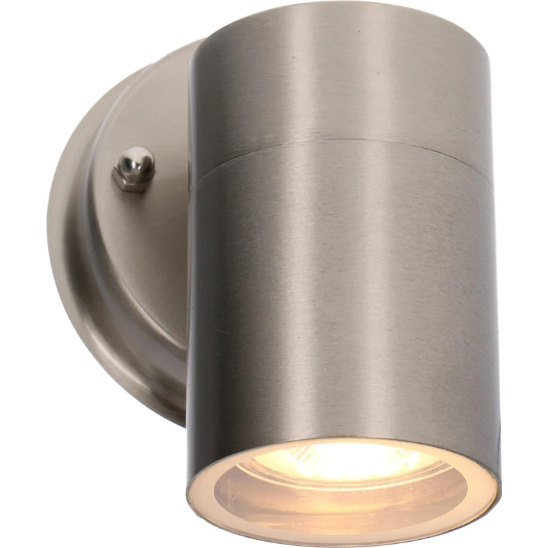 Außen-Wandleuchte Edelstahl 1x GU10 IP44 für LED und Halogen bis 35W - LED's Light