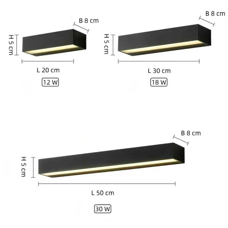 Moderne LED-Außenwandleuchte für Hausnummernbeleuchtung, IP65