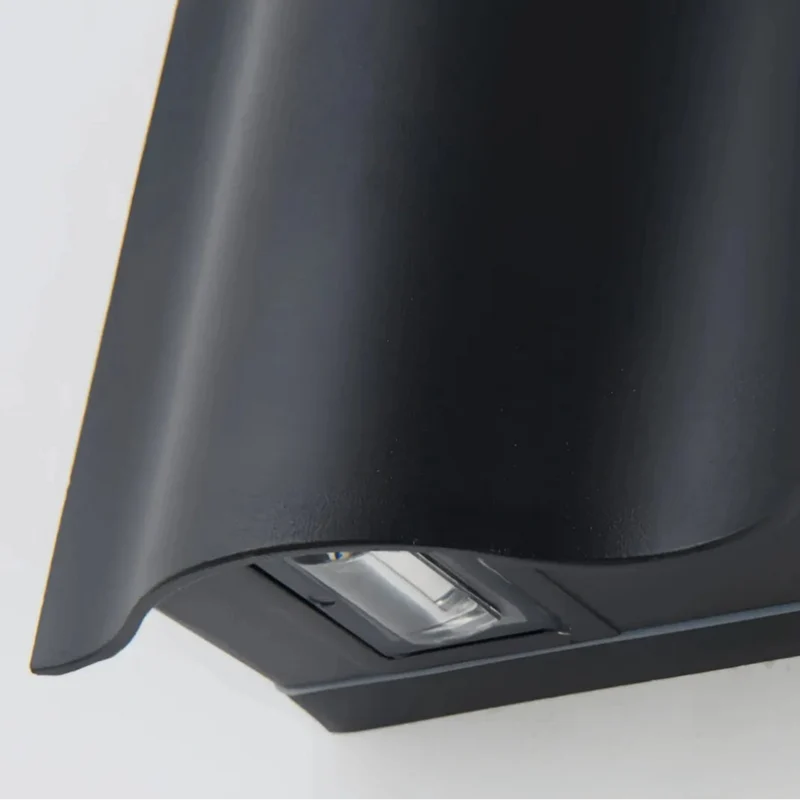 Moderne LED-Außenwandleuchte Up & Down in Schwarz – IP65