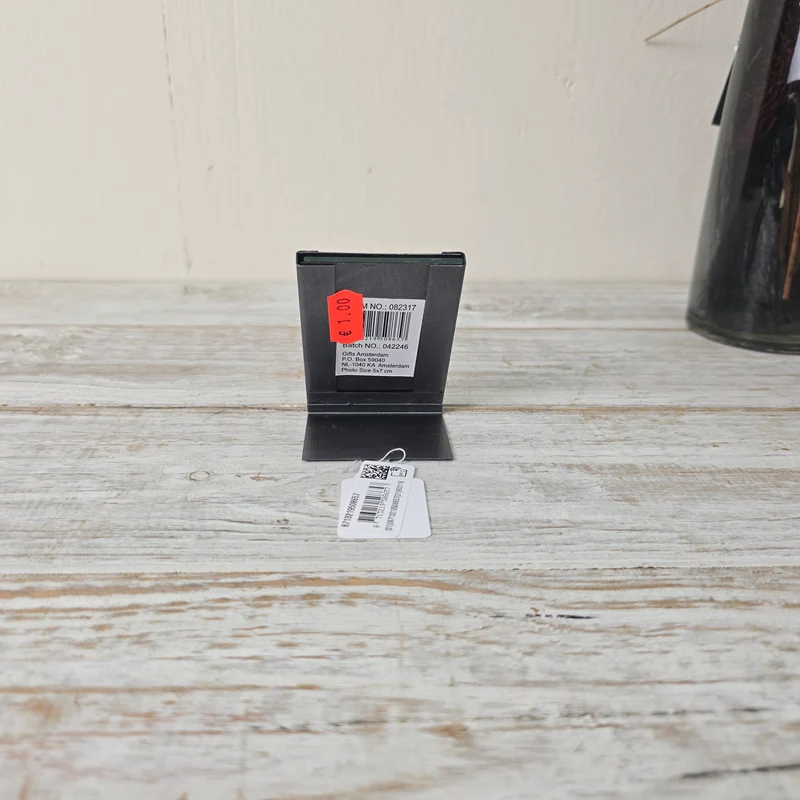 Fotorahmen 7 x 5 cm Mini Metall Anthrazit Bilderrahmen Deko