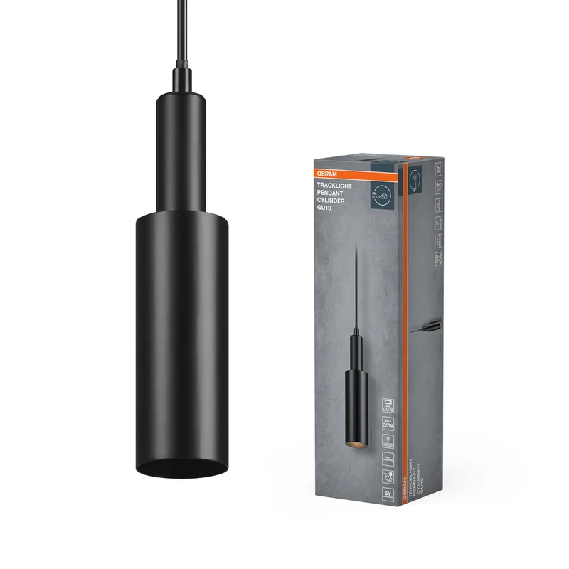 OSRAM TRACKLIGHT PENDANT CYLINDER Pendelleuchte GU10 schwarz