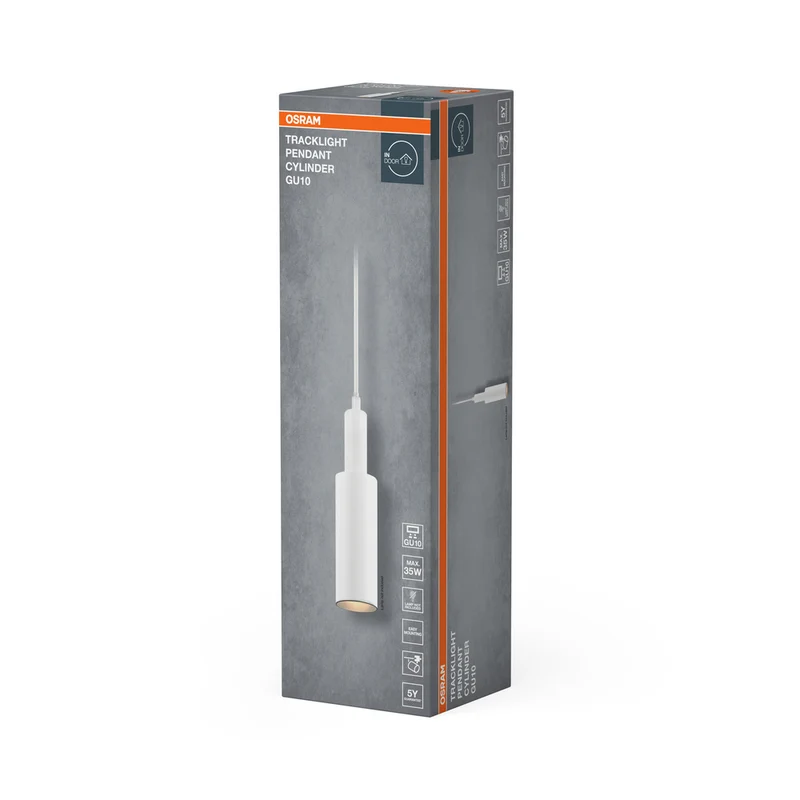 OSRAM TRACKLIGHT PENDANT CYLINDER Pendelleuchte weiß GU10