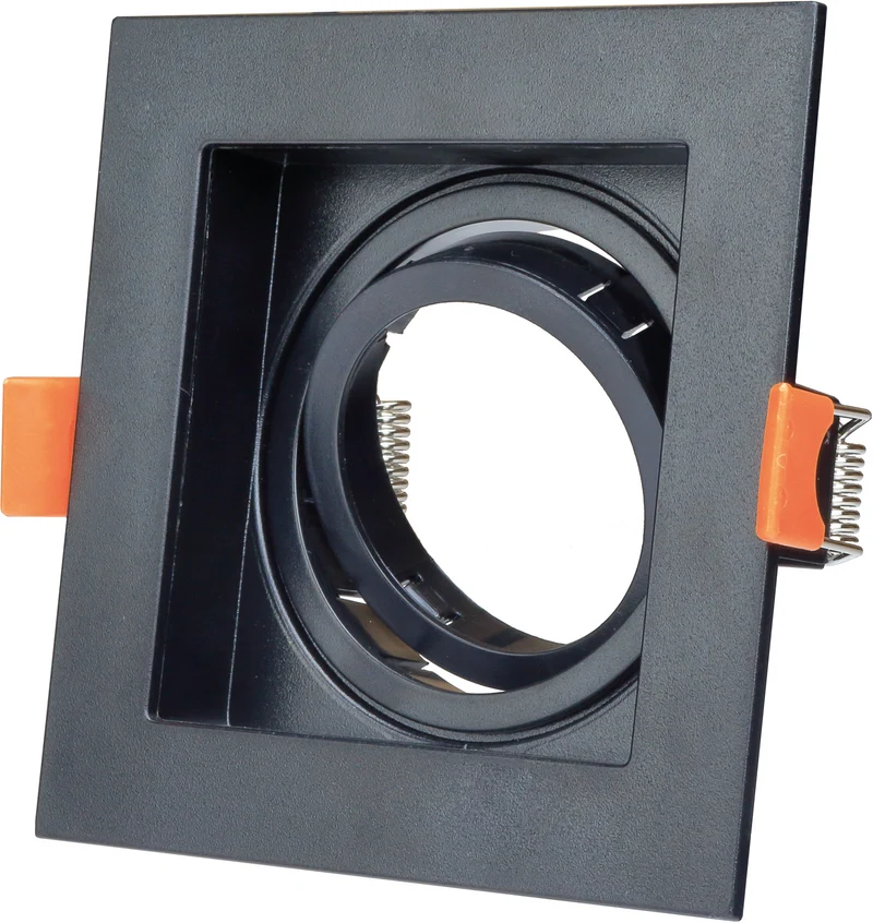 Quadratische Spotleuchte schwarz | Single | 95x95mm