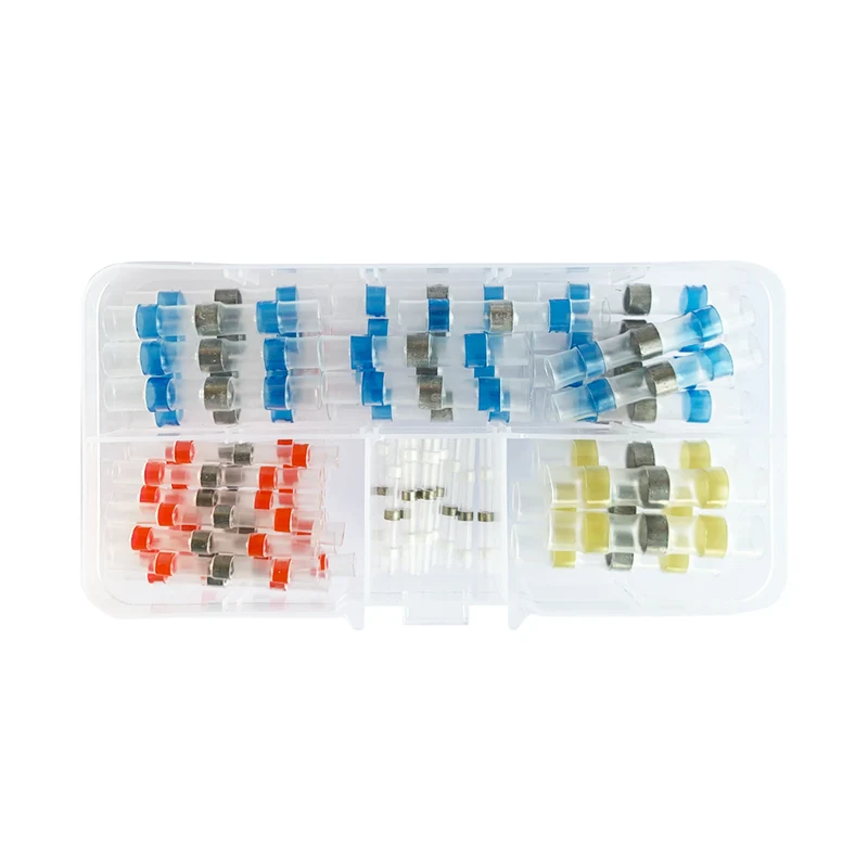 Sortierte Box mit Schrumpflöthülsen / 50 Stück