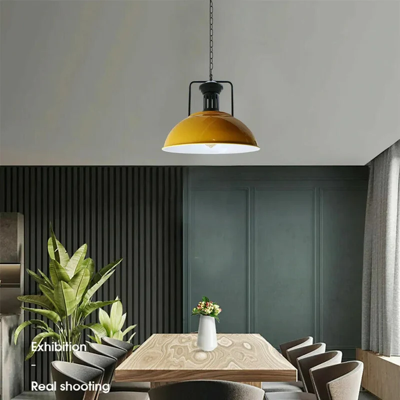 Industrielle Pendelleuchte schwarz modern Hangelampen~3172