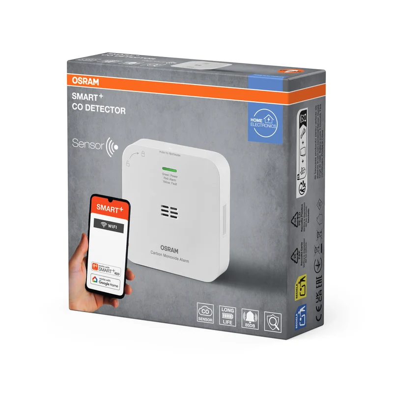 OSRAM Wifi SMART+ Kohlenmonoxid CO Detektor, Weiß